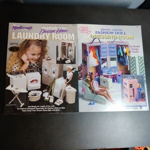 Bundle of Vintage Plastic Canvas Instruction Booklets